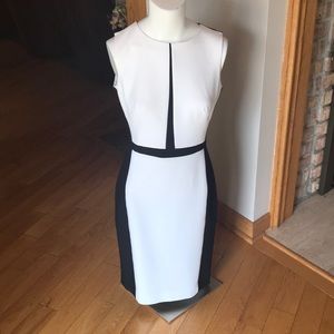White House black market black and white dress